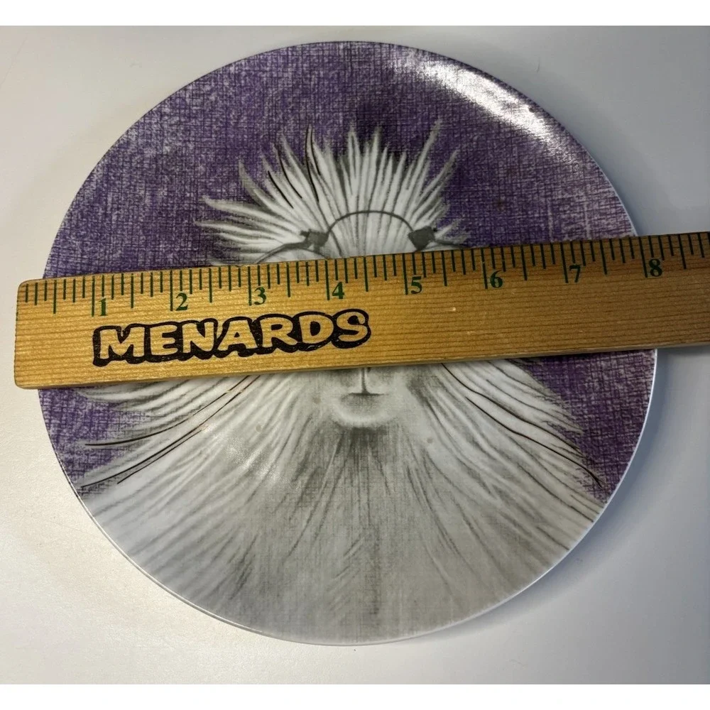 Eric & Eloise By Accent Decor porcupine Purple Dessert‎ Plates 8